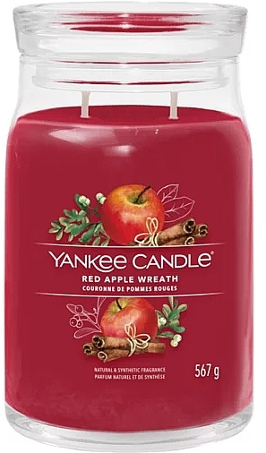 Świeca zapachowa w słoiczku Red Apple Wreath, 2 knoty - Yankee Candle Singnature — Zdjęcie N2