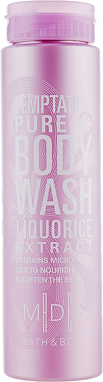 Żel pod prysznic Lukrecja - Mades Cosmetics Bath & Body Temptation Pure Body Wash — Zdjęcie N3
