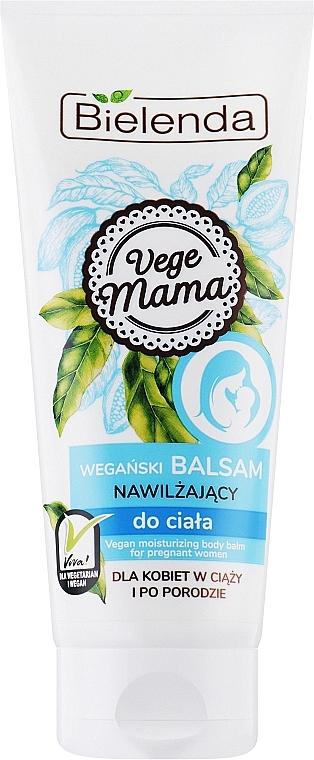 Wegański balsam nawilżający do ciała dla kobiet w ciąży i po porodzie - Bielenda Vege Mama Balm