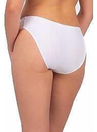 Majtki mini bikini z bezszwowymi brzegami, białe - Moraj — Zdjęcie N4