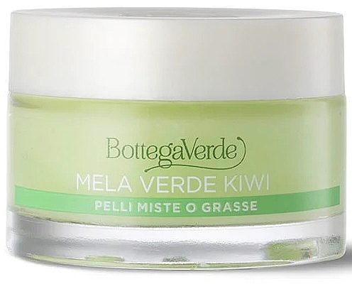 Żel-krem do cery mieszanej i tłustej Zielone jabłko i kiwi - Bottega Verde Beauty Extracts Green Apple & Kiwi Face Gel Cream — Zdjęcie N1