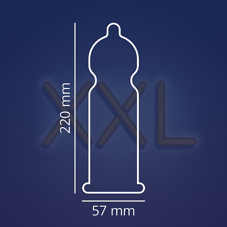 Ponadwymiarowe prezerwatywy lateksowe z lubrykantem silikonowym, 3 szt. - Contex Extra Large — Zdjęcie N4