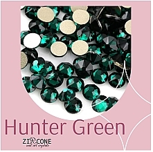 Kup Cyrkonie do zdobienia paznokci, mix rozmiarów, zielone - Zircone Hunter Green