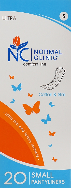 Wkładki higieniczne Ultra Cotton & Slim 150mm, 20 szt. - Normal Clinic — Zdjęcie N1