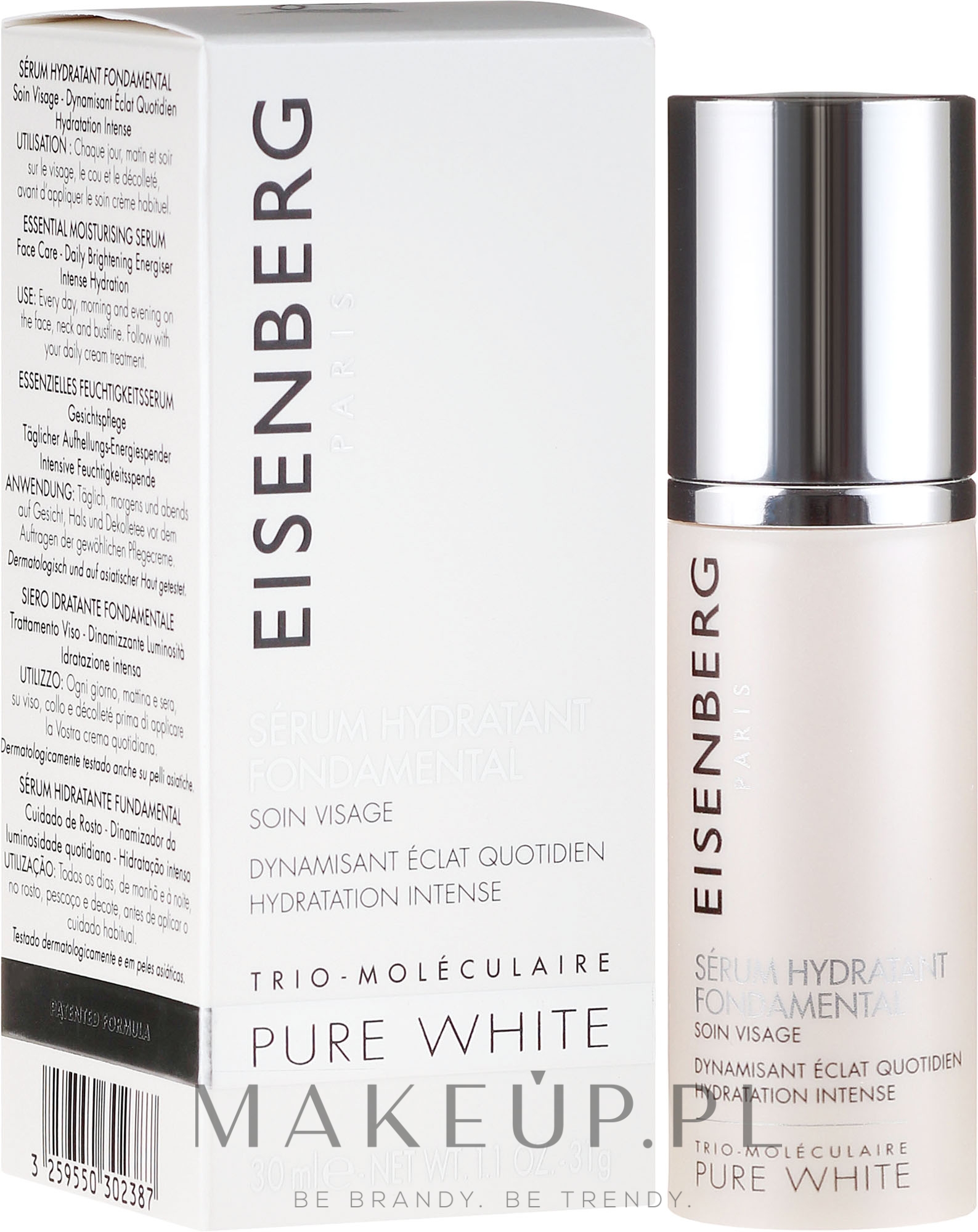 Serum nawilżające fundamentalne - Eisenberg Pure White Essential Moisturising Serum — Zdjęcie 30 ml