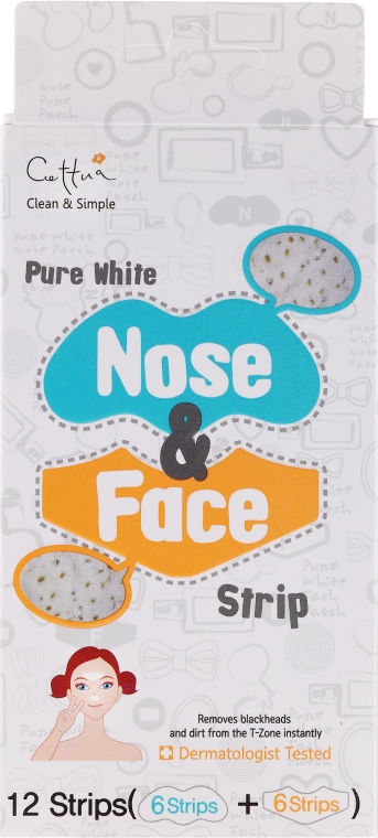 Plastry oczyszczające do nosa - Cettua Nose & Face Strip — Zdjęcie N1