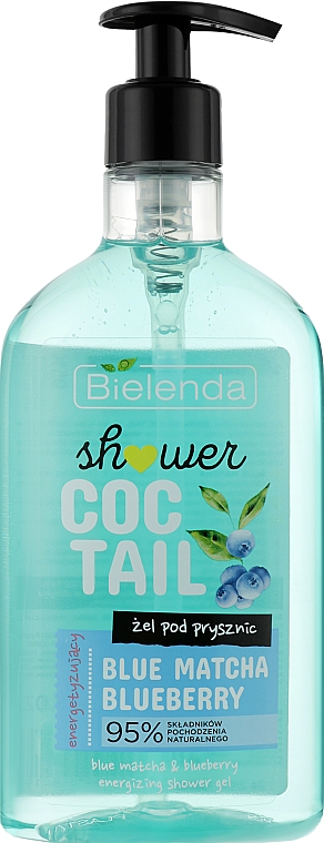 Żel pod prysznic - Bielenda Coctail Shower Gel Blue Matcha Blueberry — Zdjęcie N1