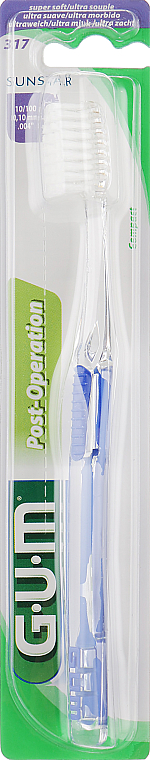 Szczoteczka pooperacyjna, zmierzch, niebieska - G.U.M Post Surgical Toothbrush — Zdjęcie N1