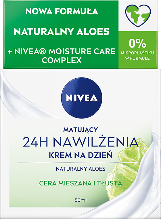 Matujący krem na dzień 24h nawilżenia, cera mieszana i tłusta - NIVEA Essentials Super Moisturizing Day Cream 24h — Zdjęcie N1