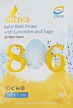 Kup Pianka do kąpieli dla niemowląt z lawendą i szałwią #806 - Sativa Baby Care Baby Bath Foam With Lavender And Sage