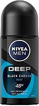 Dezodorant w kulce dla mężczyzn - NIVEA MEN Deep Black Carbon Beat Anti-Perspirant Roll-On — Zdjęcie N1