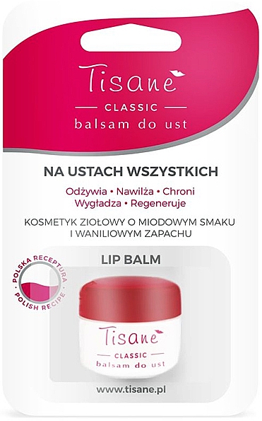 Balsam do ust - Farmapol Tisane Classic Lip Balm — Zdjęcie N1