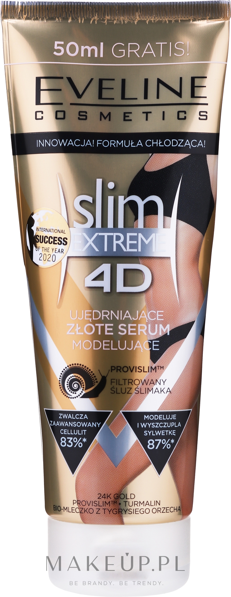 Ujędrniające złote serum modelujące - Eveline Cosmetics Slim Extreme 4D — Zdjęcie 250 ml