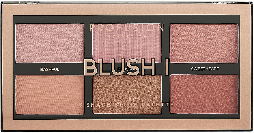 Paleta różów do twarzy - Profusion Cosmetics Blush Palette I — Zdjęcie N1