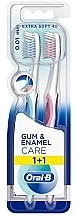 Szczoteczki do zębów, ekstramiękkie, 2 szt. - Oral-B Gum & Enamel Care Extra Soft 40 Toothbrush — Zdjęcie N1