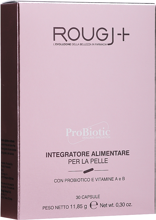 Kapsułki z kolagenem i kwasem hialuronowym - Rougj+ ProBiotic Integratore Alimentare — Zdjęcie N1