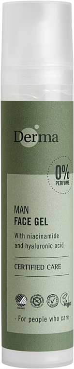 Nawilżający żel do twarzy - Derma Man Face Gel  — Zdjęcie N1