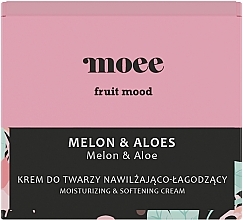 Nawilżająco-łagodzący krem do twarzy Melon i aloes - Moee Fruit Mood Melon & Aloe — Zdjęcie N2