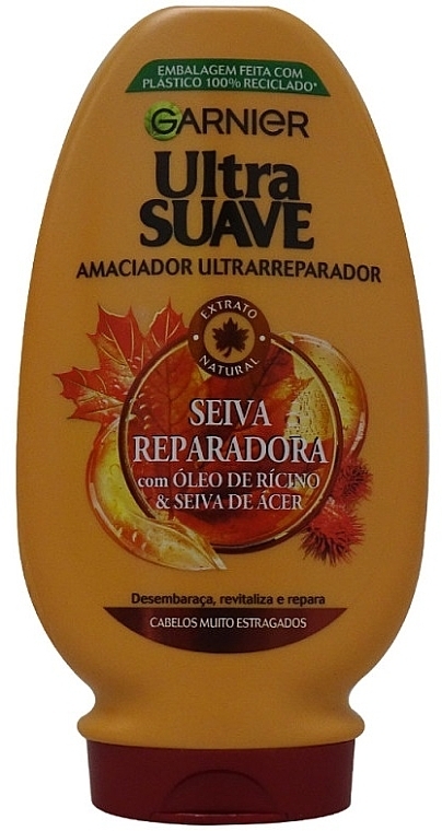 Odżywka do włosów zniszczonych - Garnier Ultra Suave Seiva Reparadora Conditioner — Zdjęcie N1