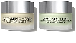 Kup Zestaw - London Botanical Laboratories Vitamin C + CBD Eye Cream (cr/15ml + cr/15ml)