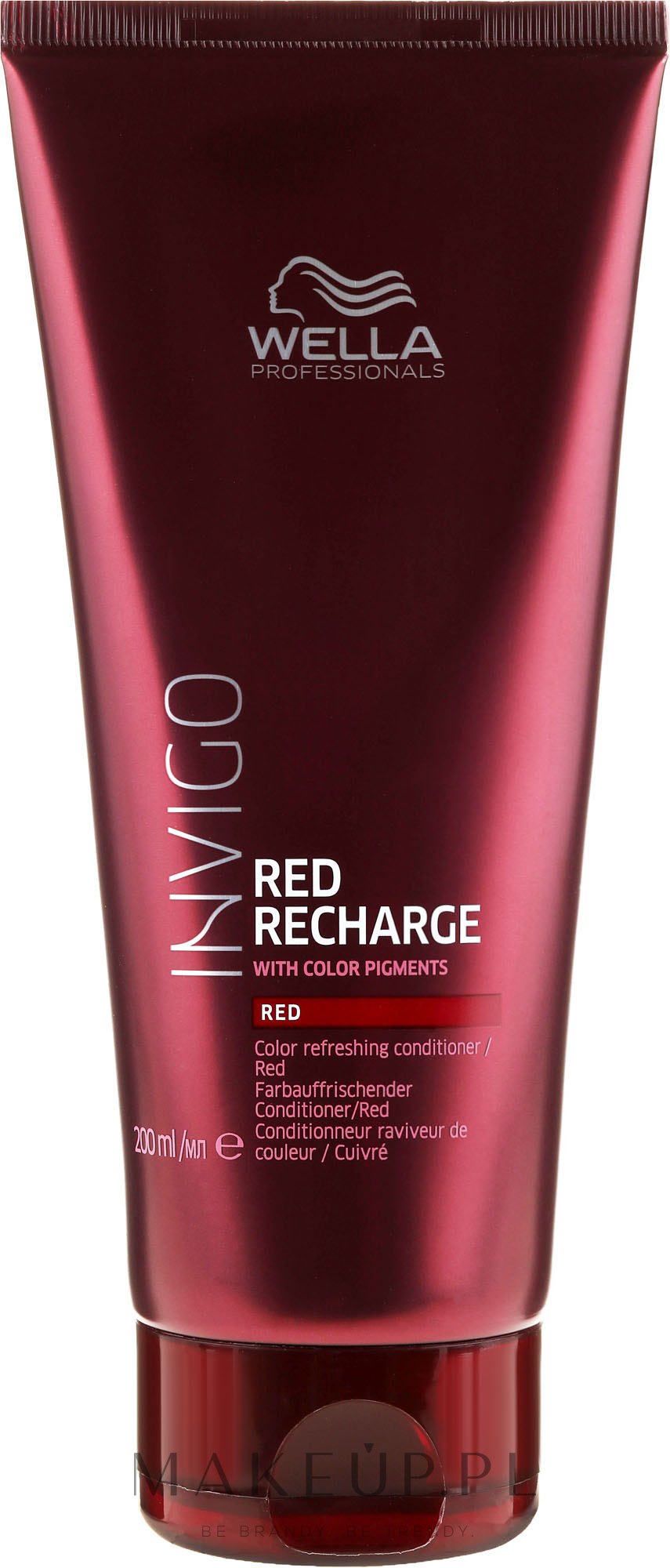 Odżywka odświeżająca kolor włosów w chłodnych odcieniach czerwieni - Wella Professionals Invigo Color Recharge Red Conditioner  — Zdjęcie 200 ml