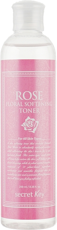 PRZECENA! Zmiękczający tonik do twarzy - Secret Key Rose Floral Softening Toner * — Zdjęcie N1