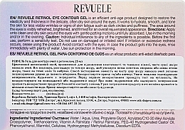 Żel pod oczy z retinolem - Revuele Retinol Eye Contour Gel — Zdjęcie N3