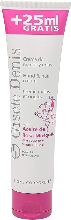 Krem do rąk i paznokci z olejkiem z dzikiej róży - Gisele Denis Hand & Nail Cream — Zdjęcie N1
