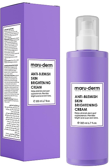 Wybielający krem ​​przeciw przebarwieniom do pielęgnacji skóry twarzy - Maruderm Cosmetics Anti-Blemish Skin Whitening Cream — Zdjęcie N1