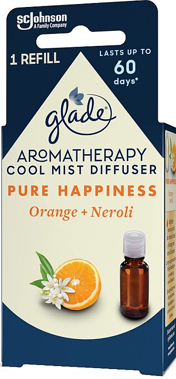 Olejek eteryczny Pomarańcza + neroli - Glade Aromatherapy Cool Mister Diffuser Pure Happiness — Zdjęcie N1