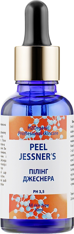 Peeling do twarzy - H2Organic Proffesional Skin Care Peel Jessner`s — Zdjęcie N1