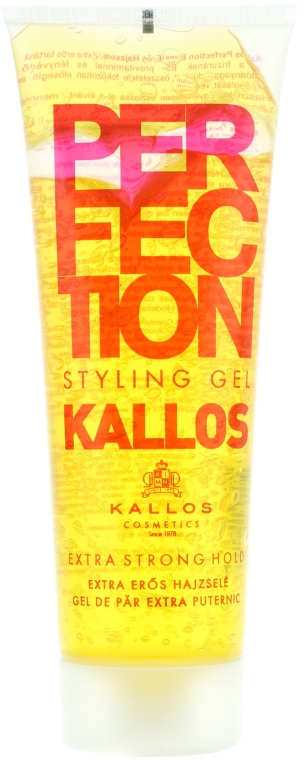 Ekstramocny żel do stylizacji włosów - Kallos Cosmetics Perfection Styling Gel Extra Strong Hold