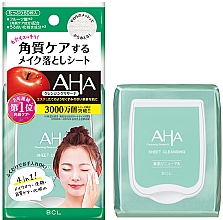 Kup Chusteczki do głębokiego oczyszczania twarzy i usuwania makijażu - BCL AHA Wash Cleansing Research Sheet