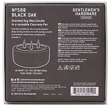 PRZECENA! Świeca zapachowa, 3 knoty - Gentleme's Hardware Soy Wax Candle 588 Black Oak * — Zdjęcie N4