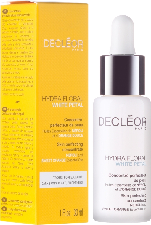 Upiększający koncentrat do twarzy - Decléor Hydra Floral White Petal Skin Perfecting Concentrate — Zdjęcie N4