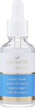 Regenerująco-odbudowujące ceramidowe serum do twarzy - NaturalME Dermo — Zdjęcie N1