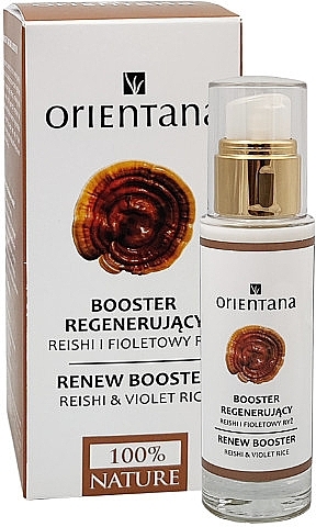 PRZECENA! Regenerujący booster do twarzy na noc Reishi i fioletowy ryż - Orientana Renew Booster Reishi & Violet Rice * — Zdjęcie N1