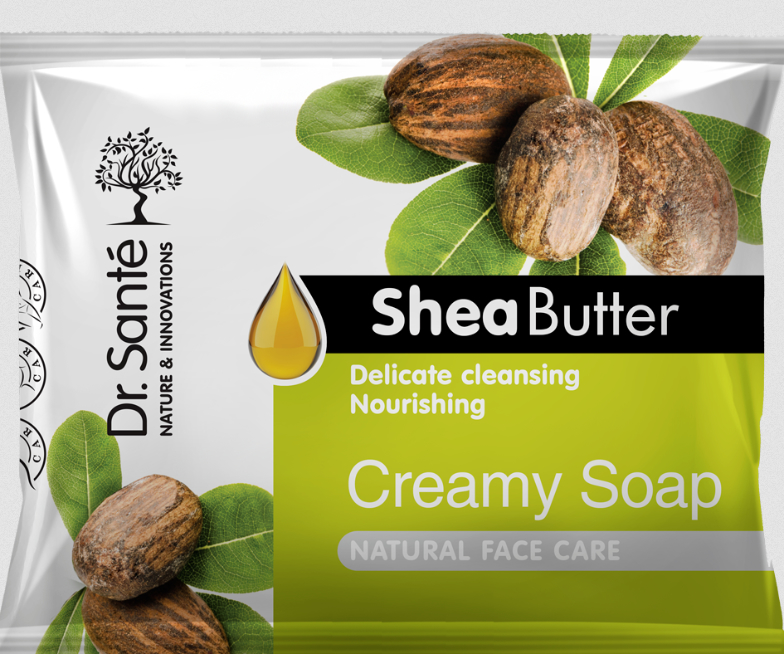Kremowe mydło z masłem shea do twarzy - Dr Sante Cream Soap
