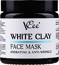 Kup Nawilżająca maska przeciwzmarszczkowa z białej glinki do twarzy - VCee White Clay Face Mask Hidrating&Anti-Wrinkle