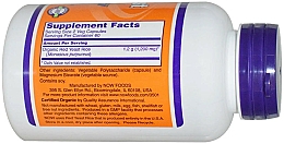 Kapsułki Czerwony ryż drożdżowy, 600 mg - Now Foods Red Yeast Rice, 600mg — Zdjęcie N3