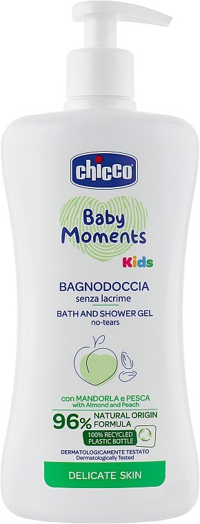 Żel do kąpieli i pod prysznic - Chicco Baby Moments Kids — Zdjęcie N5