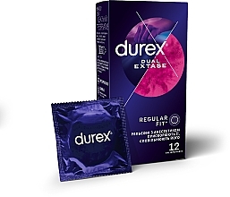 Kup Prezerwatywy lateksowe z lubrykantem silikonowym i środkiem znieczulającym, 12 szt. - Durex Dual Extase