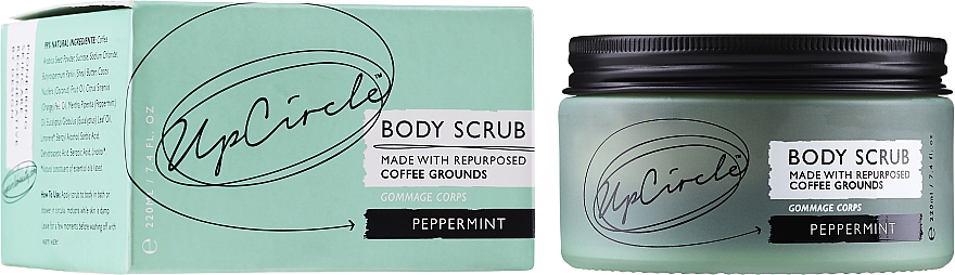 Peeling kawowy do ciała Mięta pieprzowa - Upcircle Coffee Body Scrub With Peppermint — Zdjęcie N1
