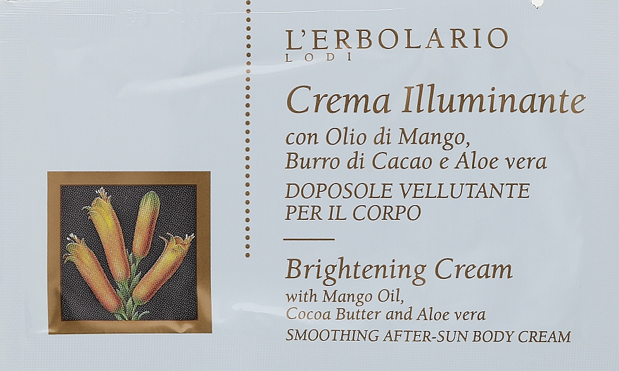 Krem do ciała - L'Erbolario Brightening Cream (próbka) — Zdjęcie N1