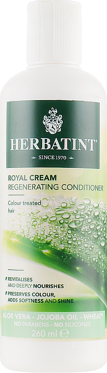 Odżywka do włosów farbowanych - Herbatint Royal Cream Regenerating Conditioner — Zdjęcie N1