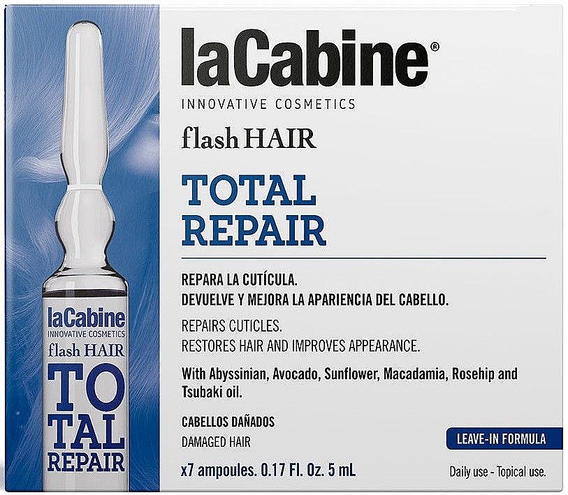 Ampułka do włosów Pełna regeneracja - La Cabine Flash Hair Total Repair — Zdjęcie N1