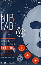 Kup Bąbelkowa maska do twarzy w płachcie - NIP + FAB Glycolic Fix Extreme Bubble Mask