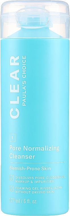 Żel oczyszczający do twarzy - Paula's Choice Clear Pore Normalizing Cleanser — Zdjęcie N1