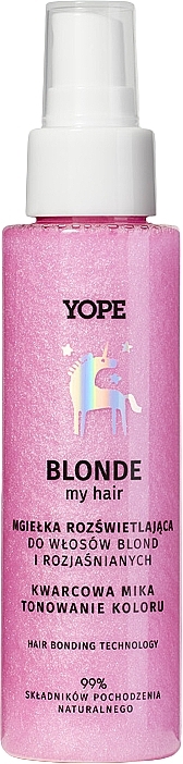 Spray do włosów blond i rozjaśnianych - Yope Blonde Kwarc — Zdjęcie N1
