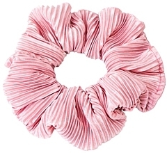 Prążkowana gumka do włosów, jedwabna, różowa - Lolita Accessories — Zdjęcie N1